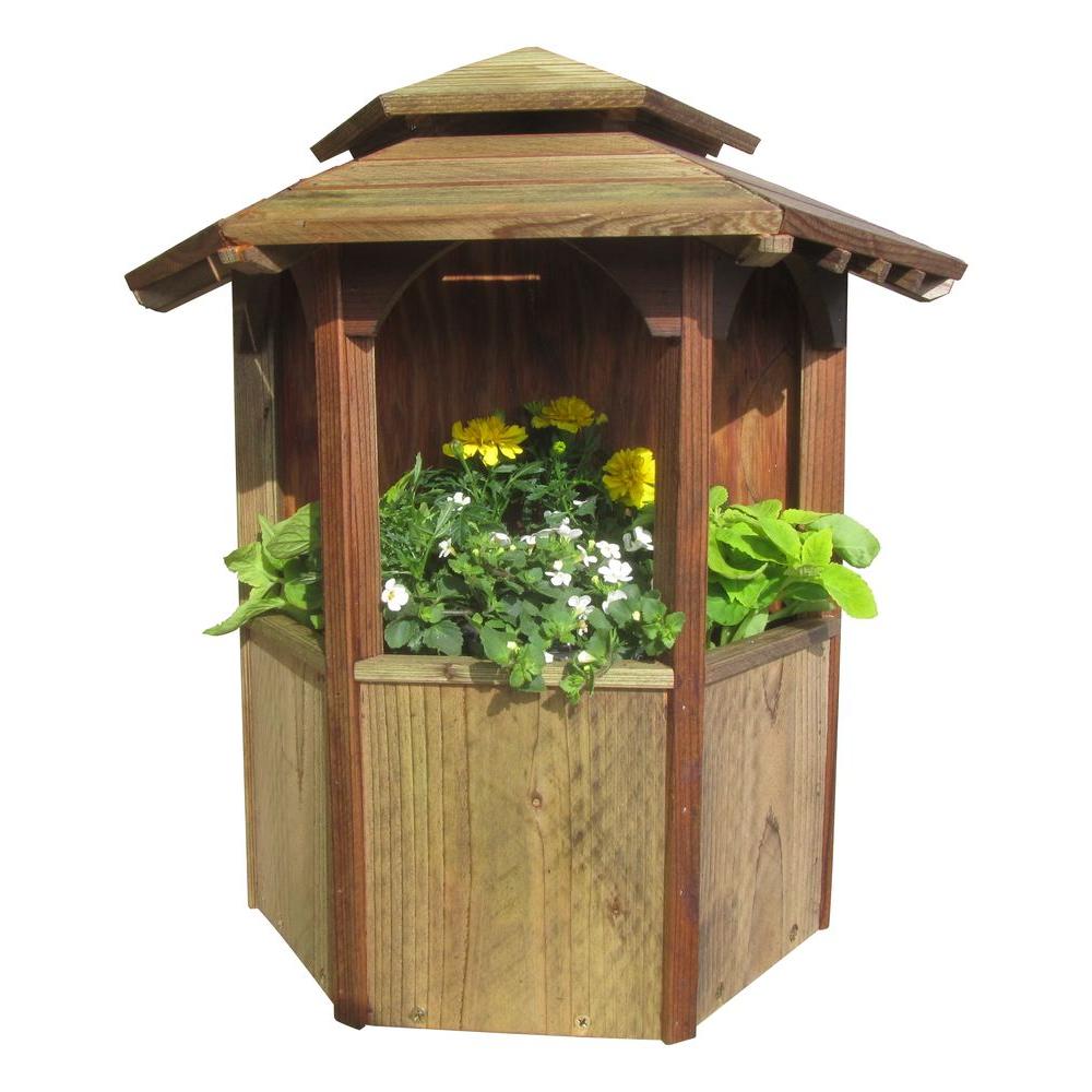 Wood Wall Planters The Home Depot