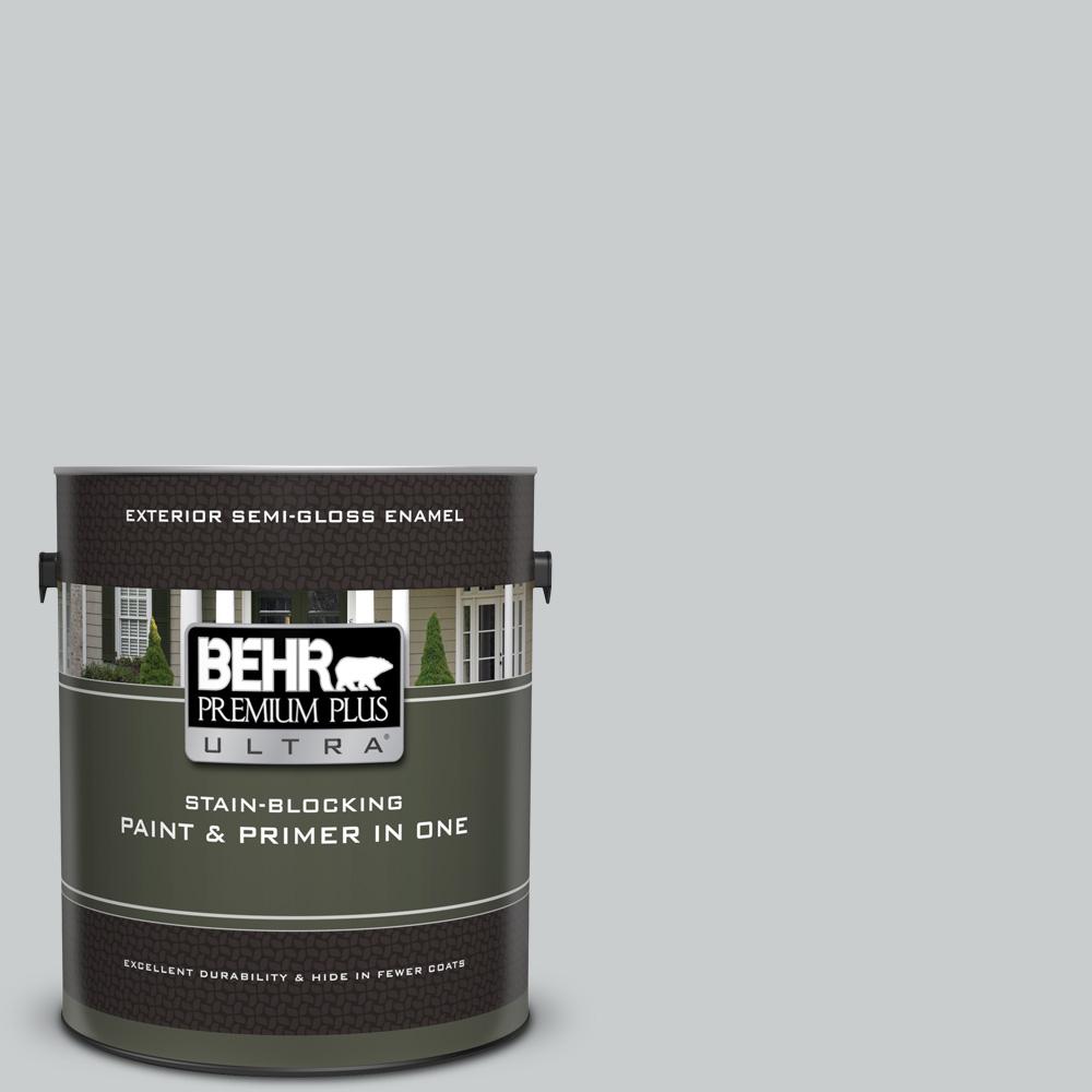 Behr Premium Plus Ultra 1 Gal N500 2 Loft Space Semi Gloss Enamel N500 2 Loft Space Semi Gloss Enamel Exterior Paint And Primer In One