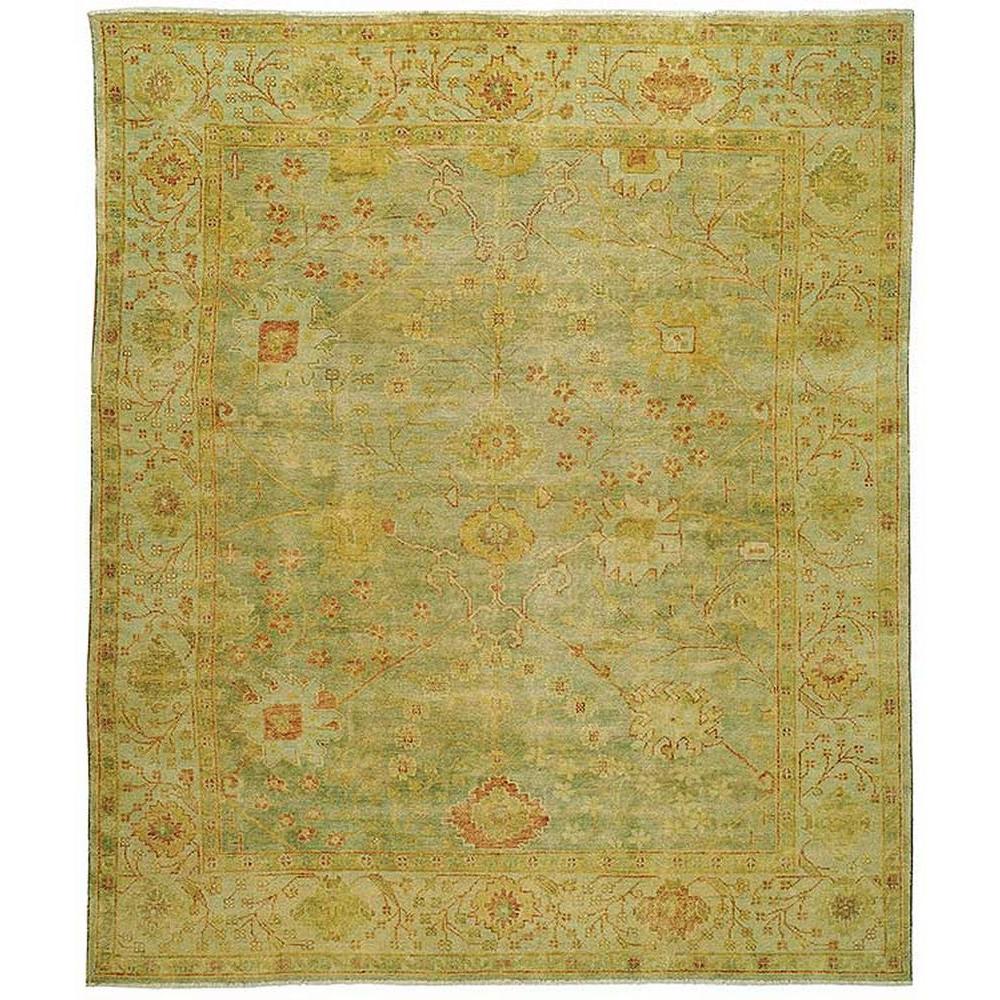 Safavieh Oushak Dark Green Light 9 Ft X 12 Area Rug Safavieh Oushak Dark Green Light 9 Ft X 12 Area Rug