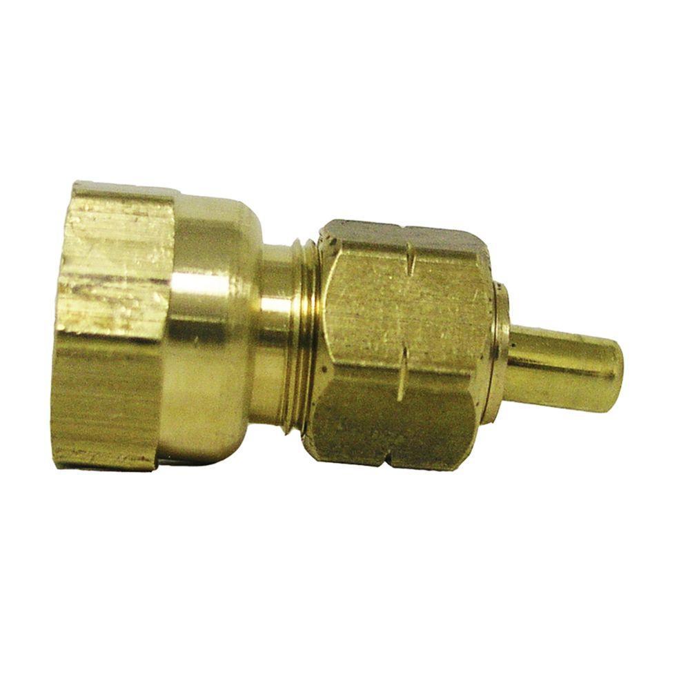 Everbilt 12 In Od Compression X 12 In Fip Brass Adapter Fitting 801009 The Home Depot 8901