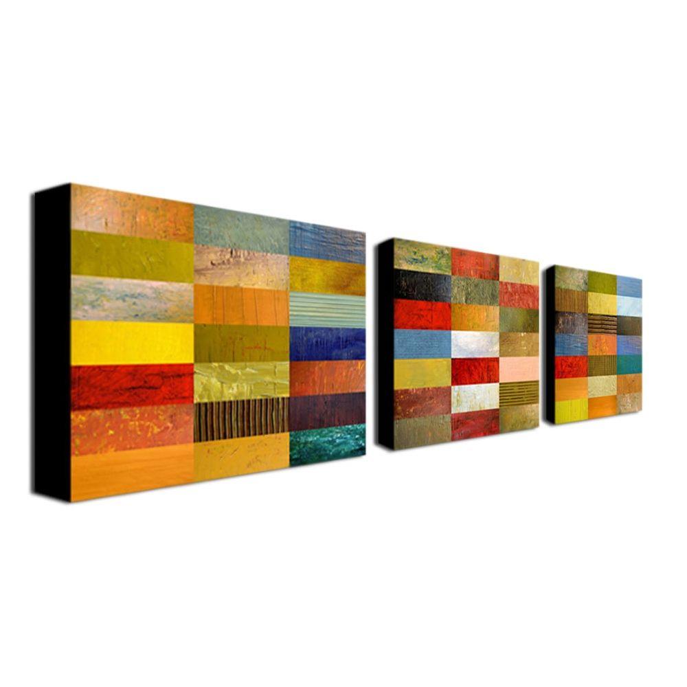 Trademark Fine Art Eye Candy By Mice Calkins 3 Panel Wall Trademark Fine Art Eye Candy By Mice Calkins 3 Panel Wall Set