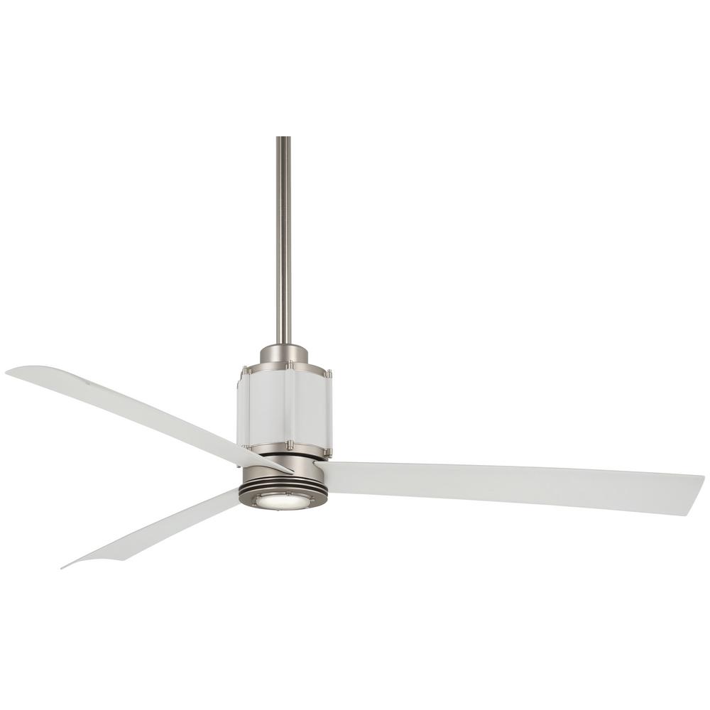 Minka Aire Gear 54 In Integrated Led Indoor Brushed Steel With