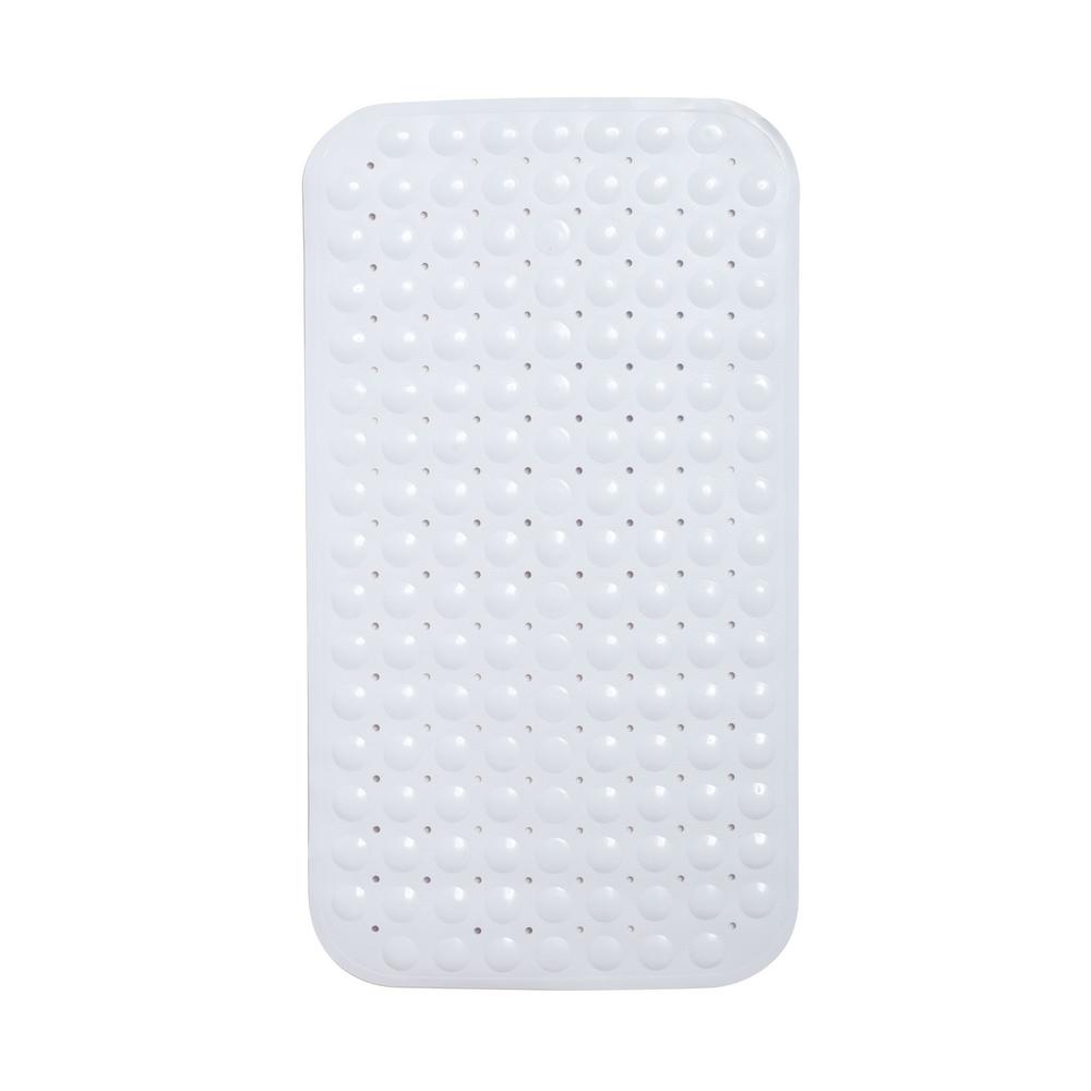 Glacier Bay 15 In X 27 5 In Eco Friendly Bath Mat In White