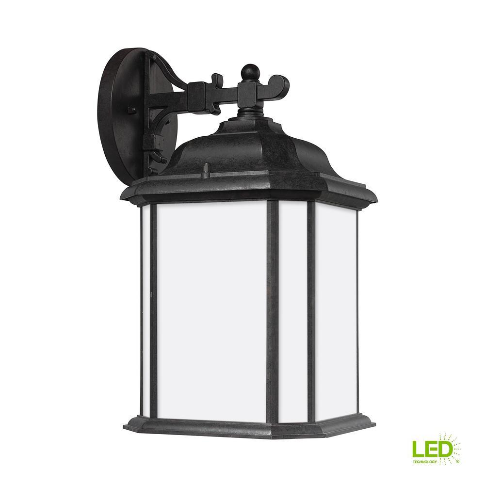 Sea Gull Lighting Kent Medium 1 Light Oxford Bronze Outdoor 15 In Sea Gull Lighting Kent Medium 1 Light Oxford Bronze Outdoor 15 In Wall Mount Lantern