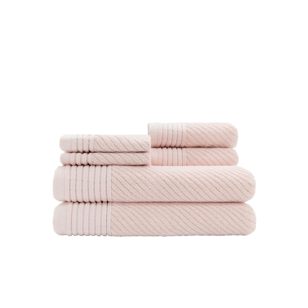 Caro Home Beacon 6Piece Pearl Blush Towel Set 6SOS1124T41079 The