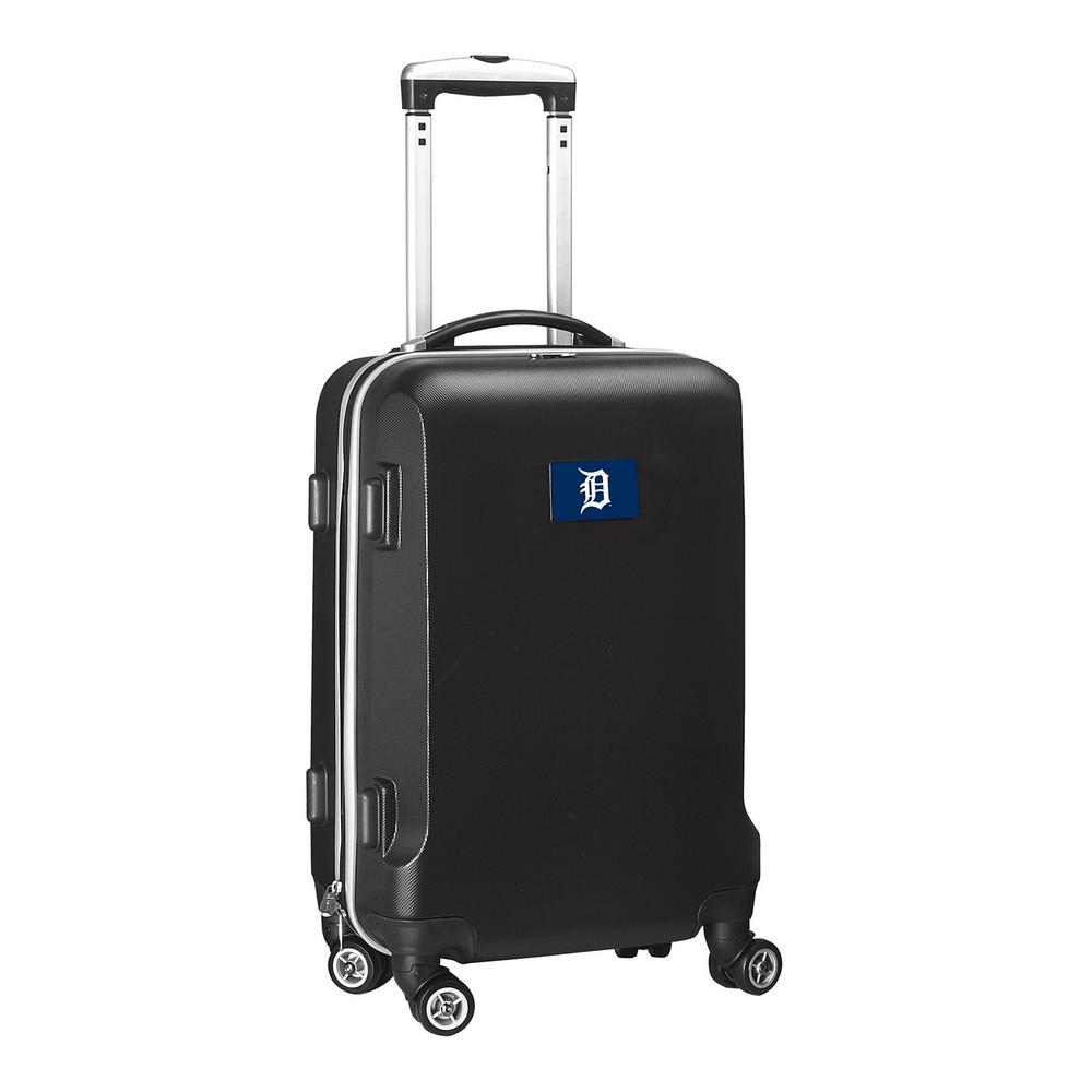Denco MLB Detroit Tigers Black 21 in. Carry-On Hardcase Spinner Suitcase