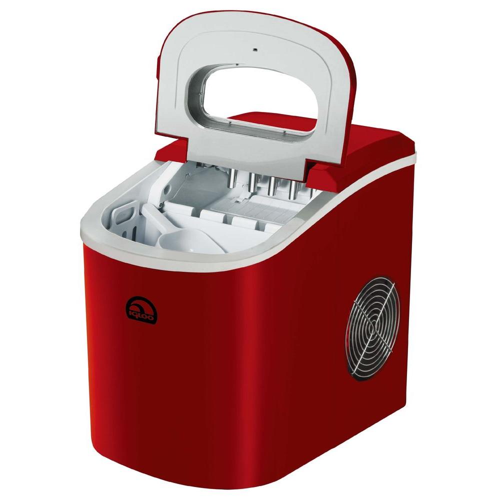 IGLOO 26 lb. Freestanding Ice Maker in RedICE102RED The Home Depot