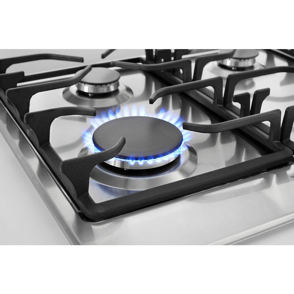 Whirlpool 24 In Gas Cooktop In Stainless Steel With 4 Burners