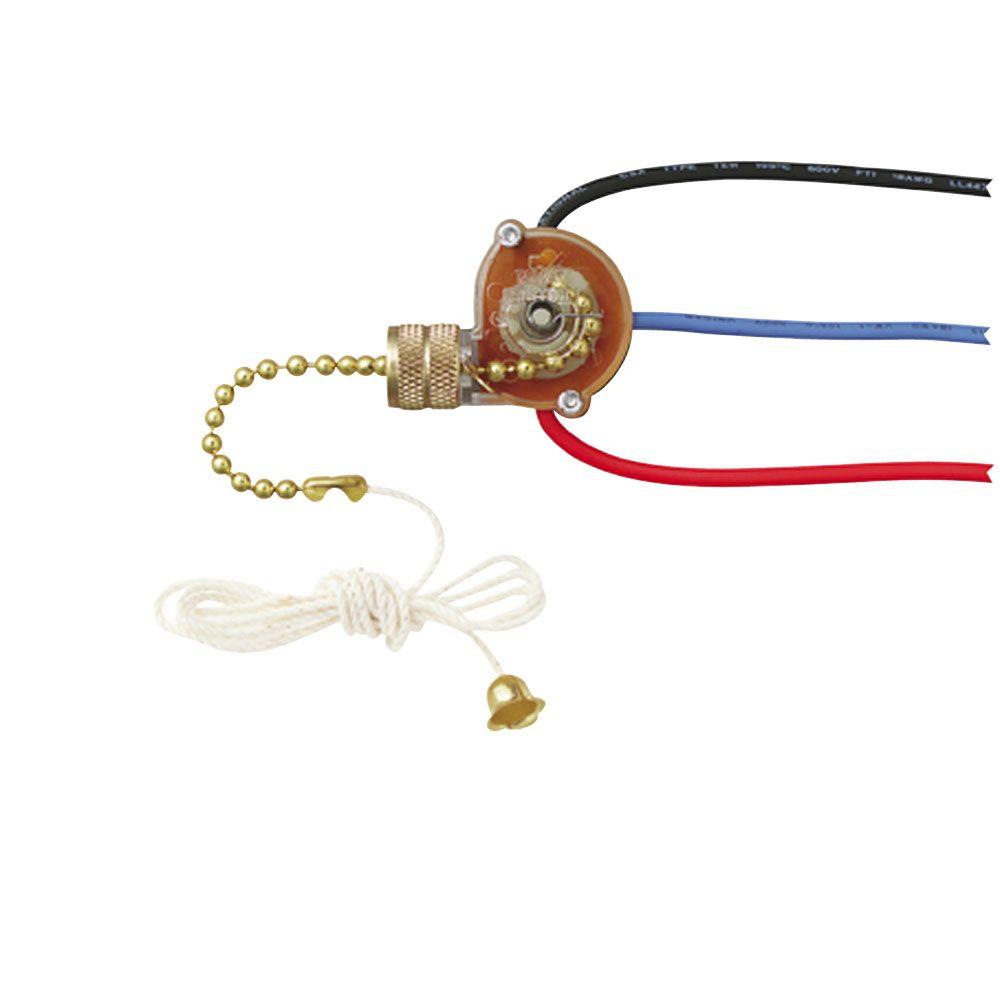 Ceiling Fan Pull Chains Parts The Home Depot 3 Way Fan Light Switch