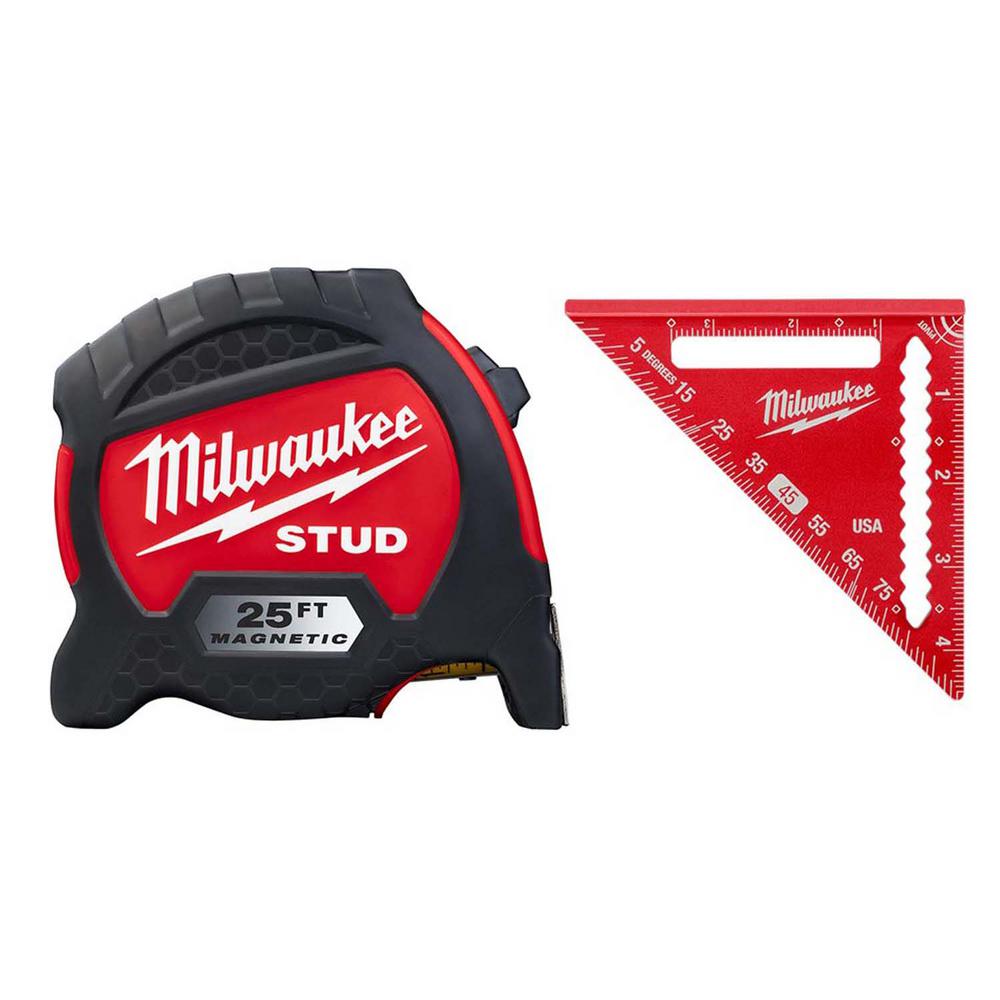 Milwaukee 25 ft. x 1.3 in. Gen II STUD Tape Measure with 14 ft