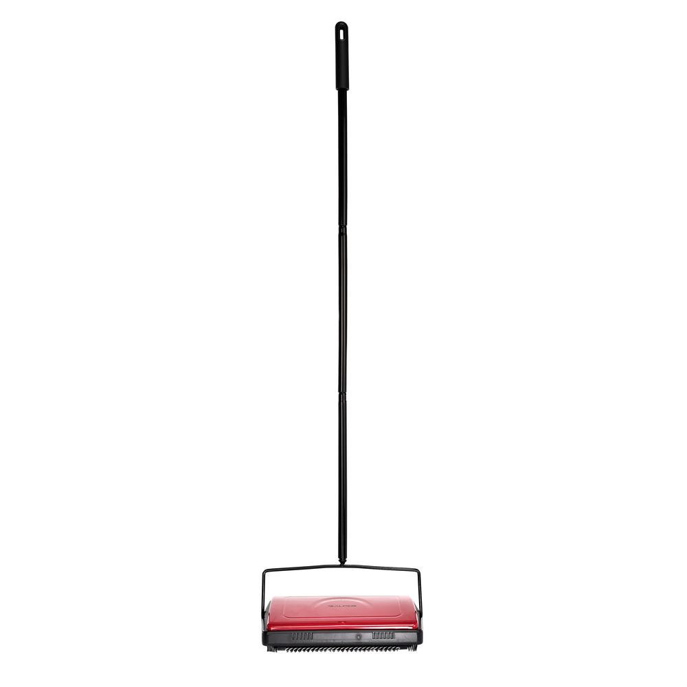 Alpine Industries Manual Triple Brush Floor And Carpet Sweeper In Triple Brush Floor And Carpet Sweeper