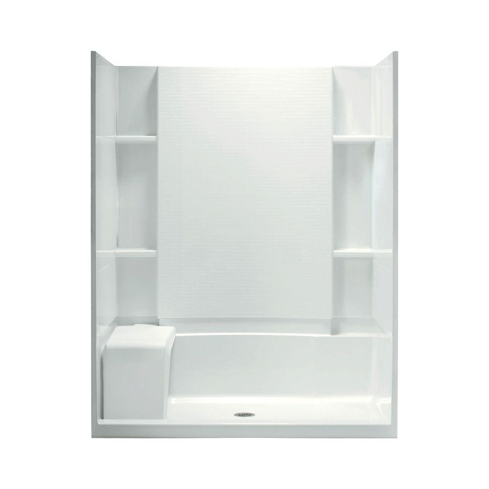 STERLING Accord Seated 36 in. x 60 in. x 74-1/2 in. Shower ...