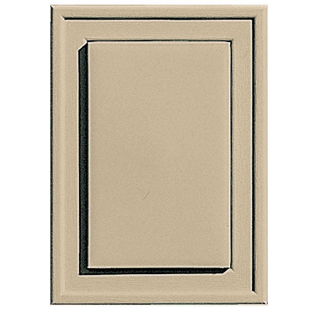 Builders Edge 4.5 in. x 6.3125 in. 013 Light Almond Raised Mini