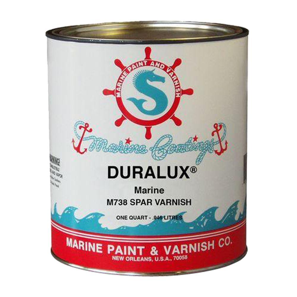 Duralux Marine Paint 1 qt. Clear Spar Varnish-M738-4 - The 