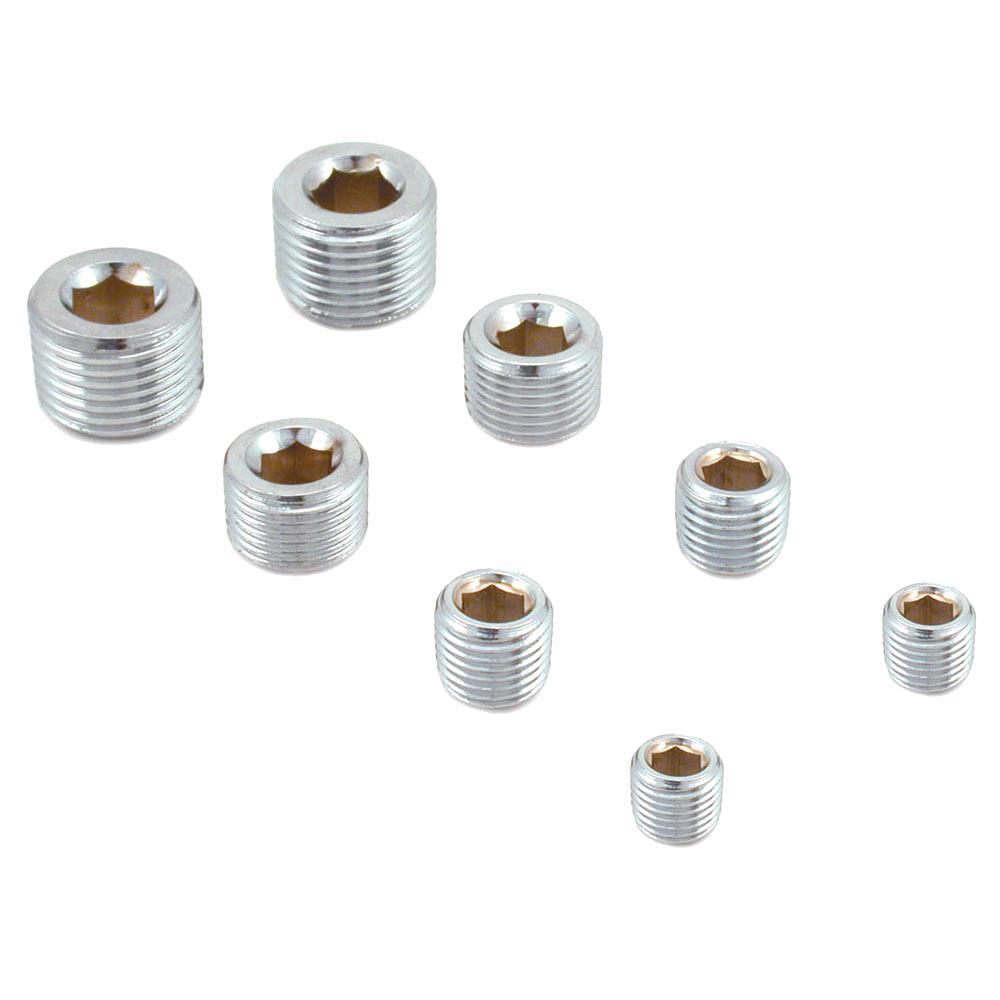 Pipe Plug Kit Includes (2) 1/8in. / (2) 1/4in. / (2) 3/8in. / (2) 1