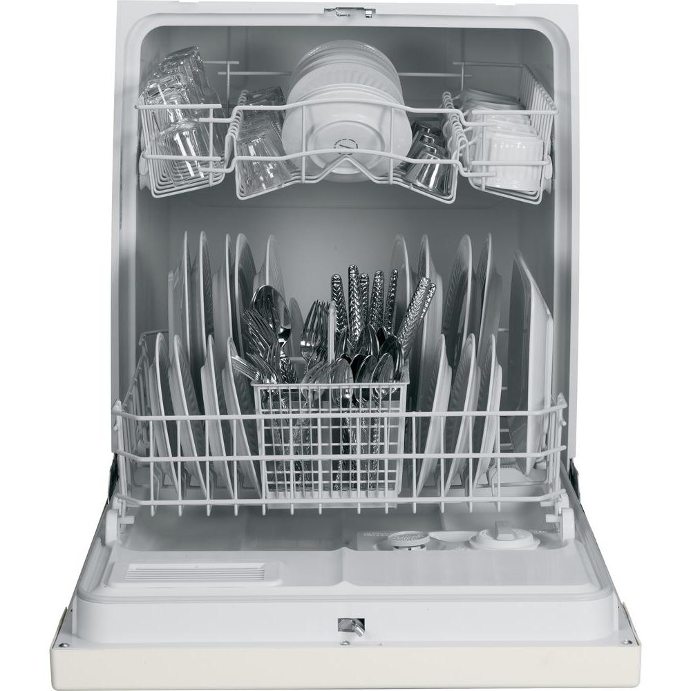 Hotpoint Bisque Dishwashers Appliances The Home Depot