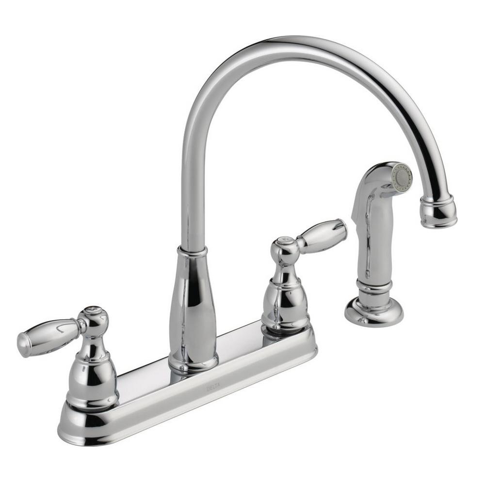 Double Handle Kitchen Faucets Kitchen The Home Depot