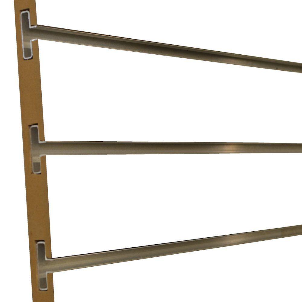 Gabriel Logan 3/4 in. x 4 ft. x 8 ft. 3 in. OC White Melamine Slatwall