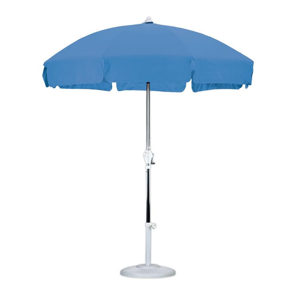 California Umbrella 7 1 2 Feet Aluminum Push Tilt Patio Style Umbrella White Umbrellas Umbrellas Canopies Shade