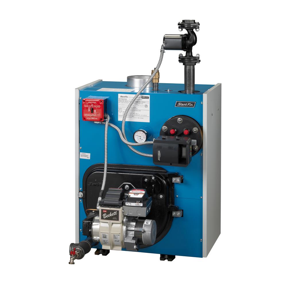 Slant/Fin Intrepid Hot Water Oil-Fired Steam Tankless Boiler with ...