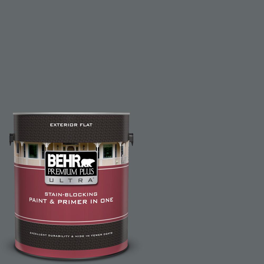 Behr Premium Plus Ultra 1 Gal Ppu26 02 Imperial Gray Flat Exterior Behr Premium Plus Ultra 1 Gal Ppu26 02 Imperial Gray Flat Exterior Paint And Primer In One