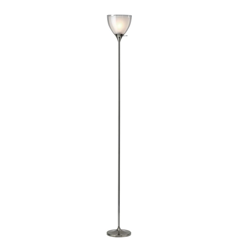 Adesso Presley 72 In Nickel Floor Lamp