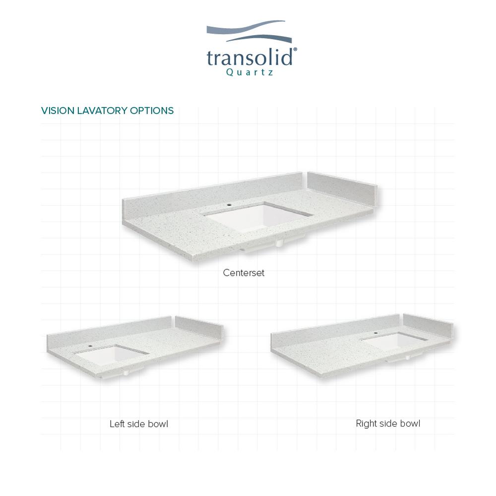 Bathroom Sinks Centerset And Rectangular Undermount Sink L X 22 25 D Portage Pass D Quartz Vanity Top With 4 In Transolid Vt61x22 1ku 4s A W 4 61 In Vanity Sink Tops