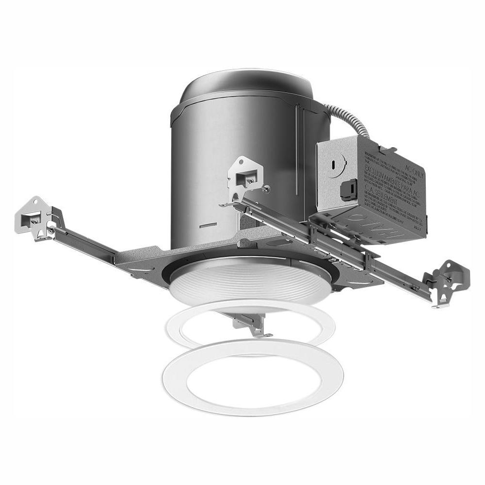 Halo E26 Series 6 In White Recessed Lighting Housing For New Construction Ceiling And Tapered Baffle Trim Kit Pack Halo E26 Series 6 In White Recessed Lighting Housing For New Construction Ceiling And Tapered Baffle Trim Kit Pack