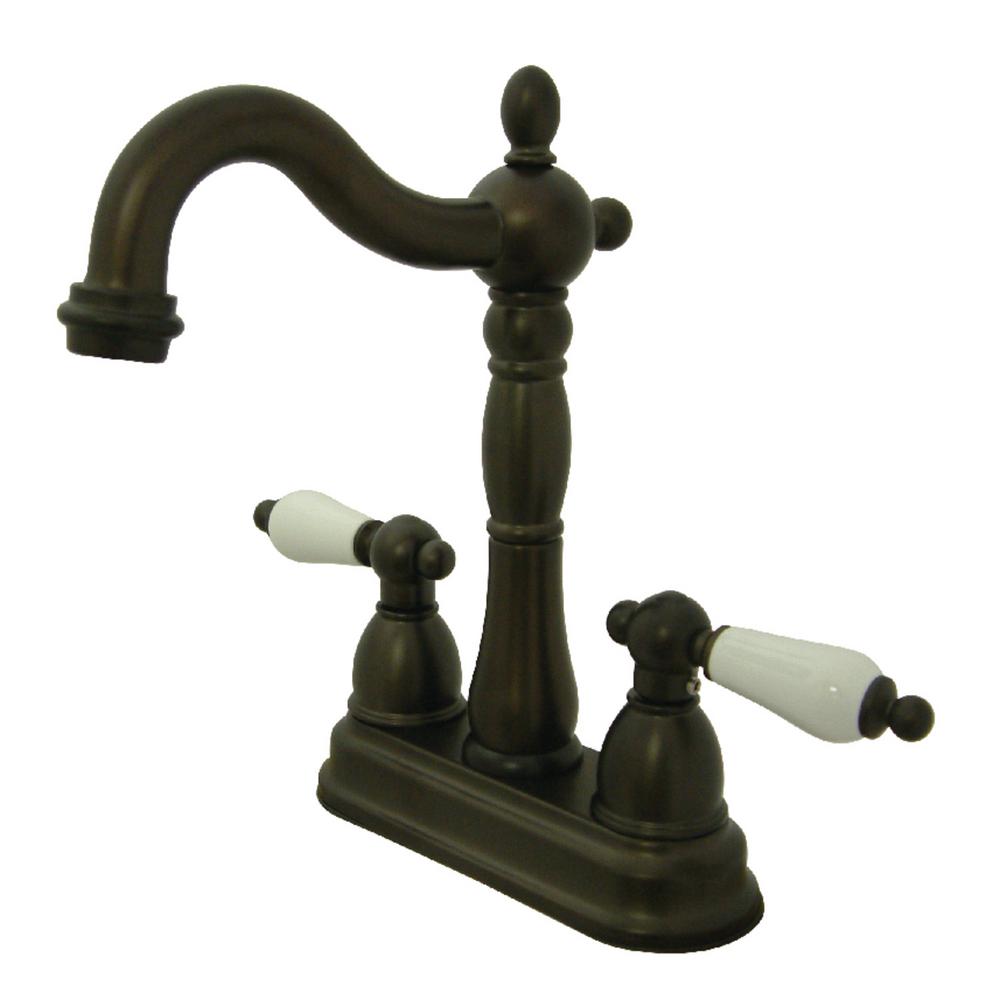 Kingston Brass Victorian 2Handle Bar Faucet in Oil Rubbed Bronze