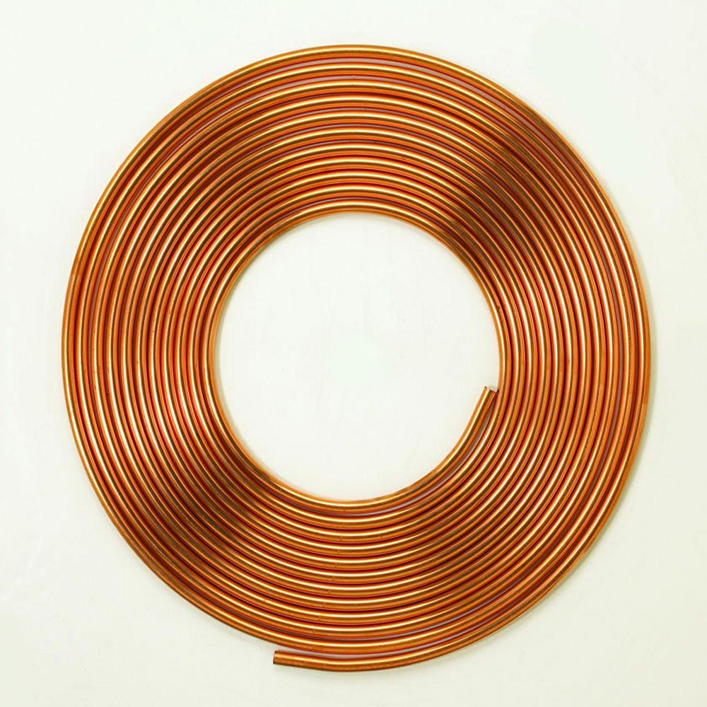 Everbilt 3/8 in. I.D. x 60 ft. Copper Soft Type L Coil Tubing (1/2 in 1 8 Copper Tubing Home Depot