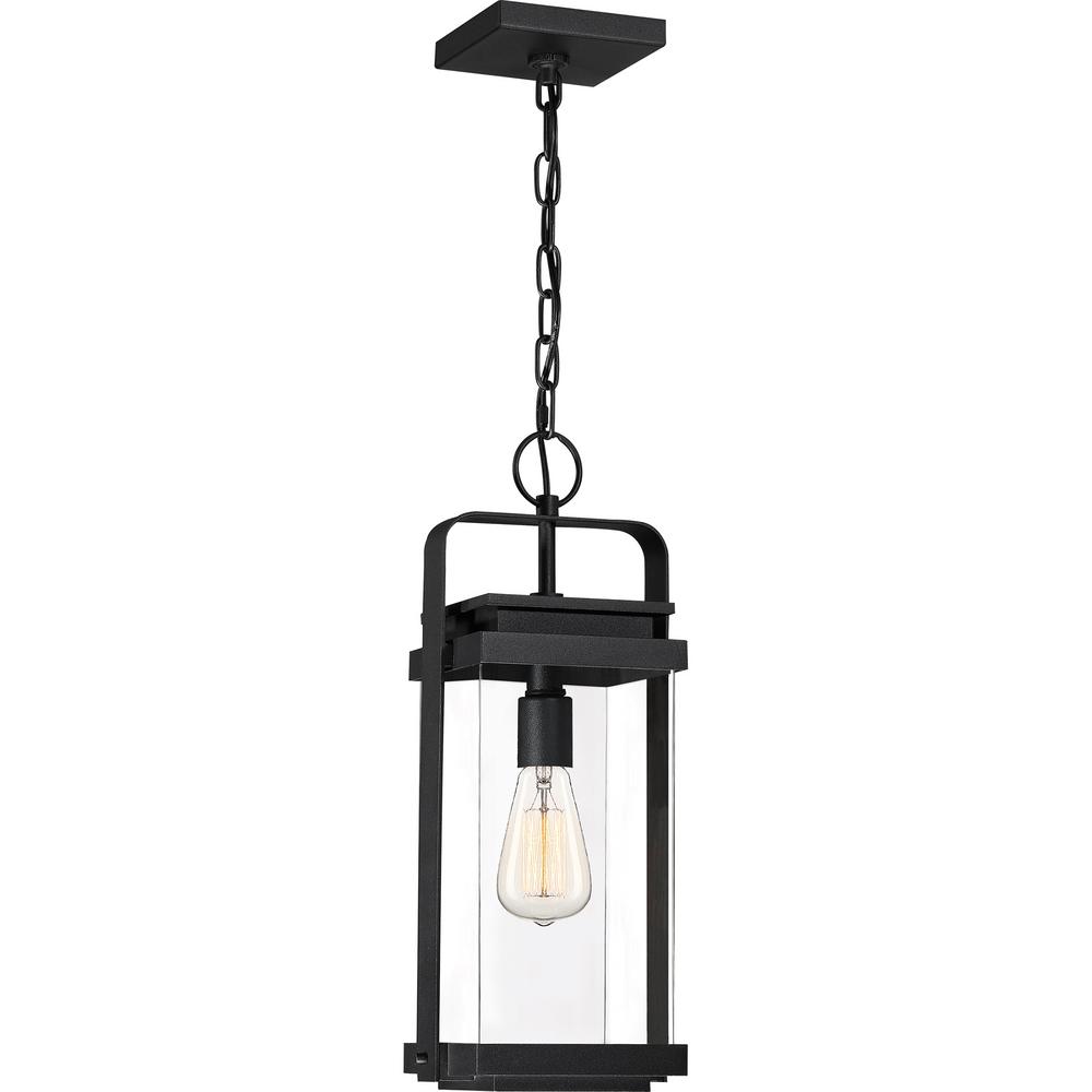 Quoizel Marion Square 1-Light Black Outdoor Pendant Light-MSQ1909RK ...