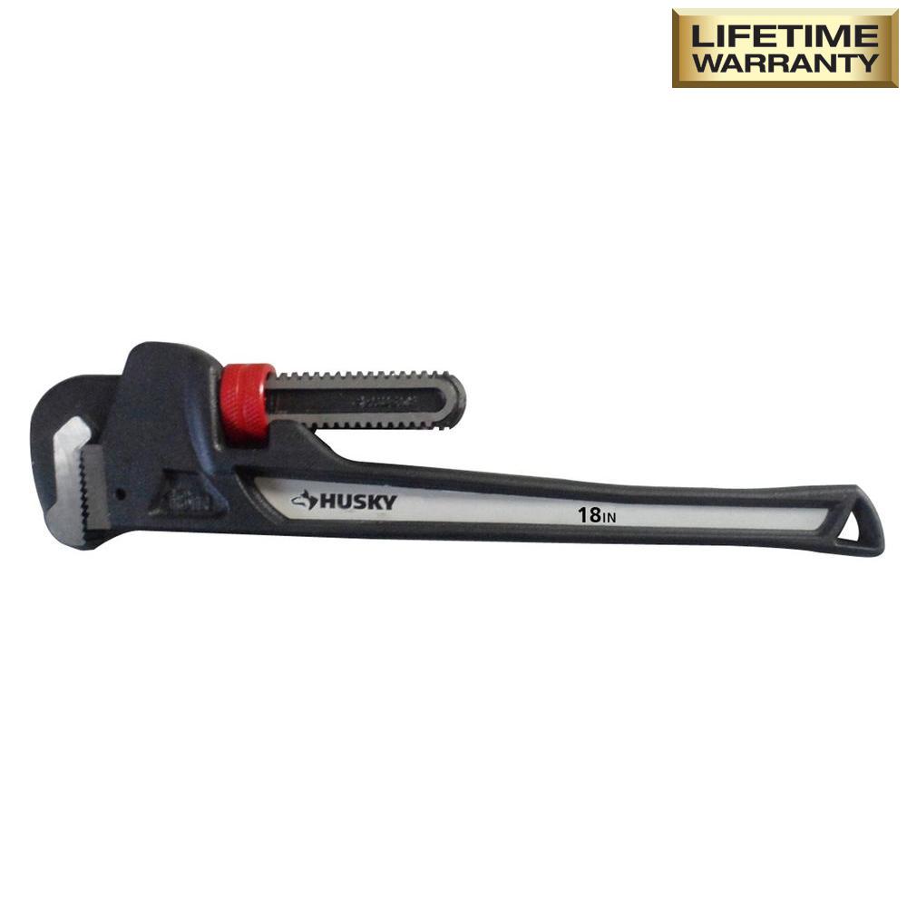 Husky 18 in. Heavy Duty Pipe WrenchWGHD18 The Home Depot