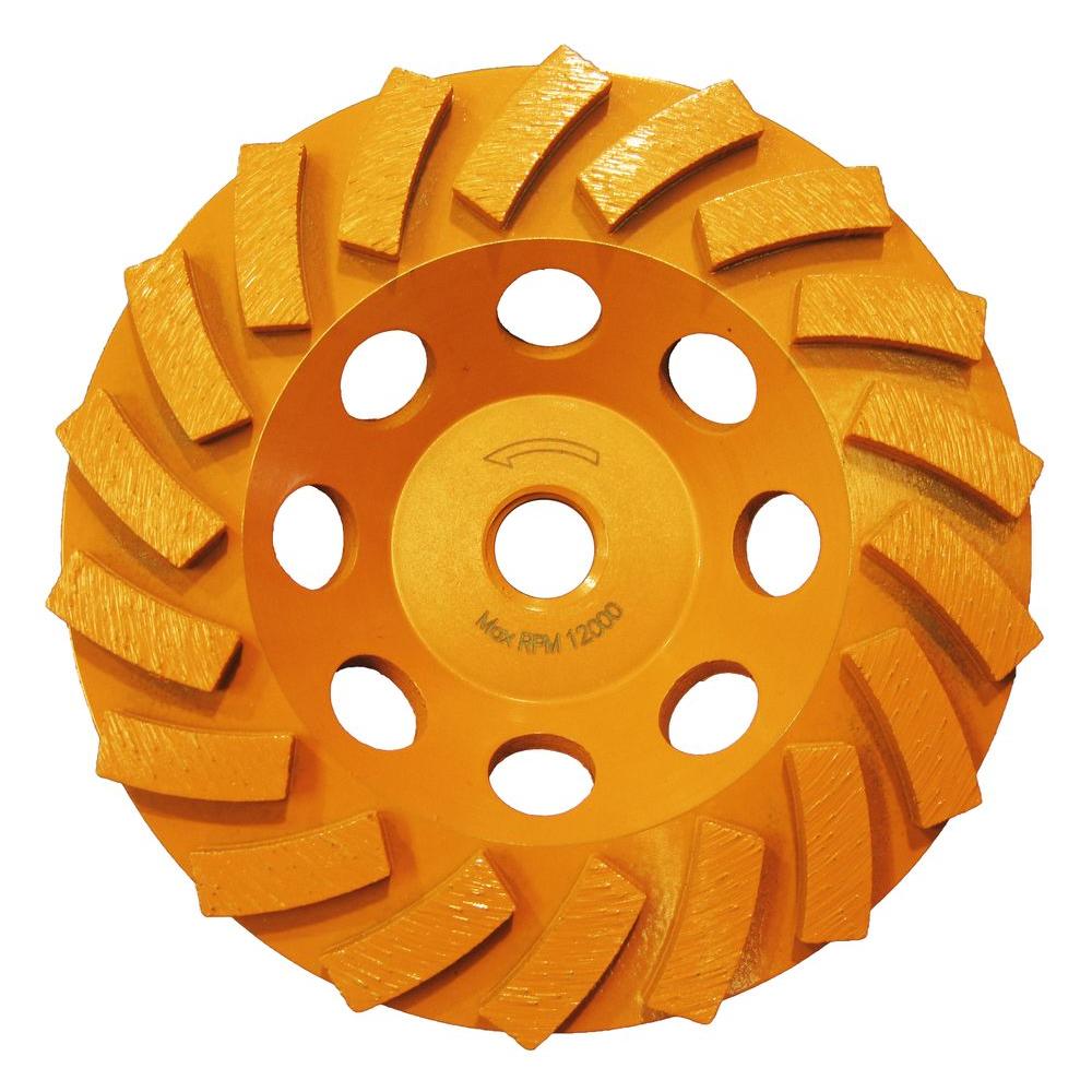 4-1//2 Inch Diamond Turbo Cup wheel 18 PCS Coarse Grinding Granite Stone Concrete
