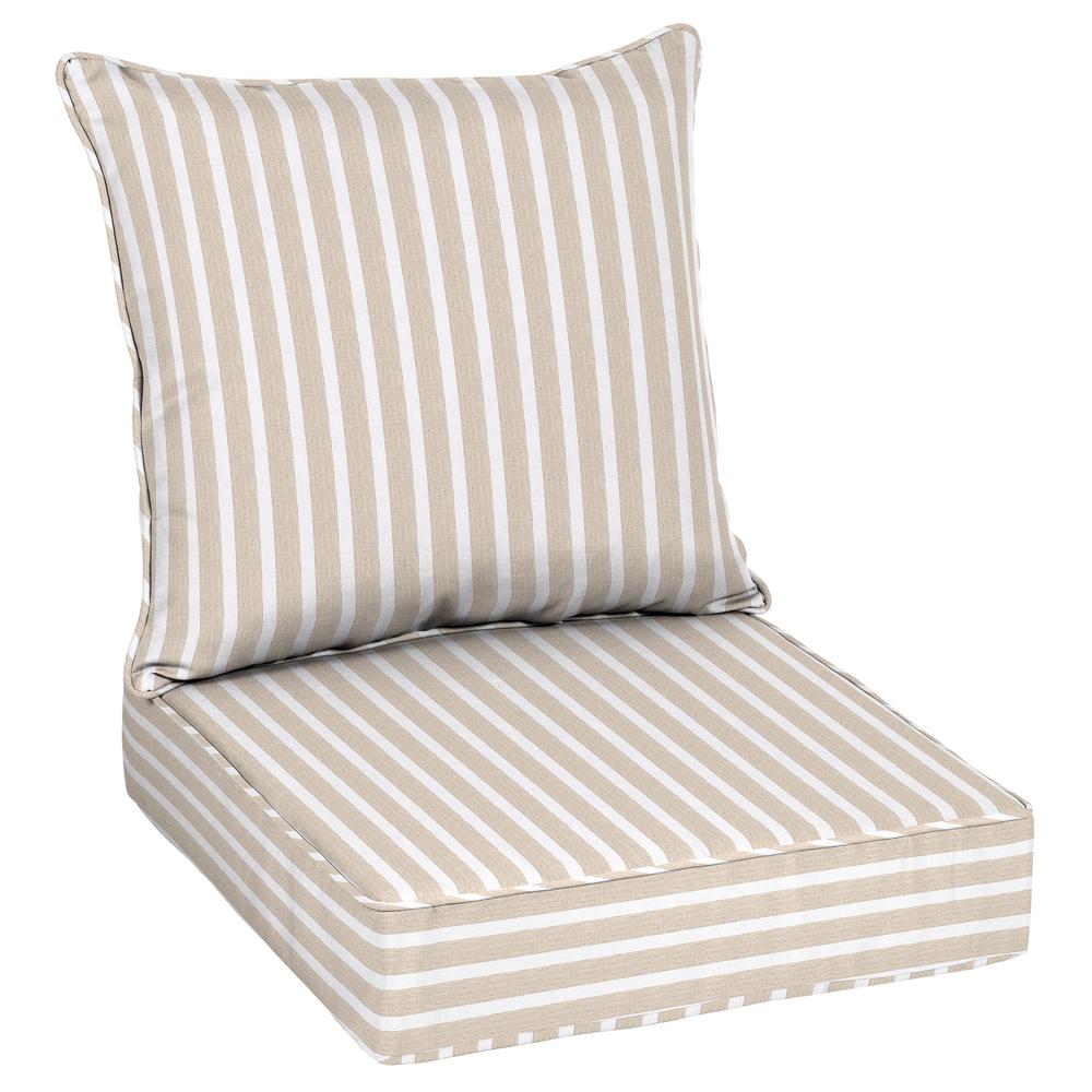 striped patio cushions