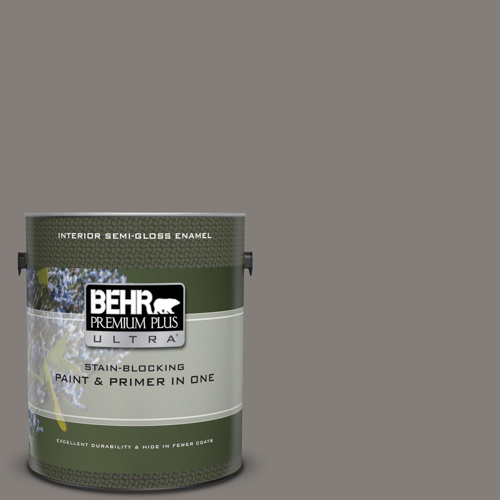Behr Premium Plus Ultra 1 Gal Ppu18 17 Suede Gray Semi Gloss Ppu18 17 Suede Gray Semi Gloss
