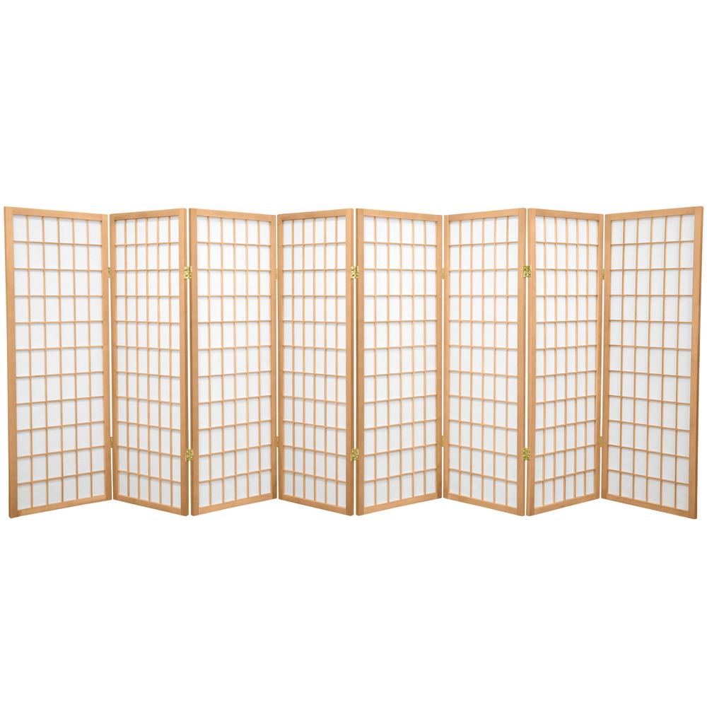 4 ft. Natural 8Panel Room DividerWP48NAT8P The Home Depot