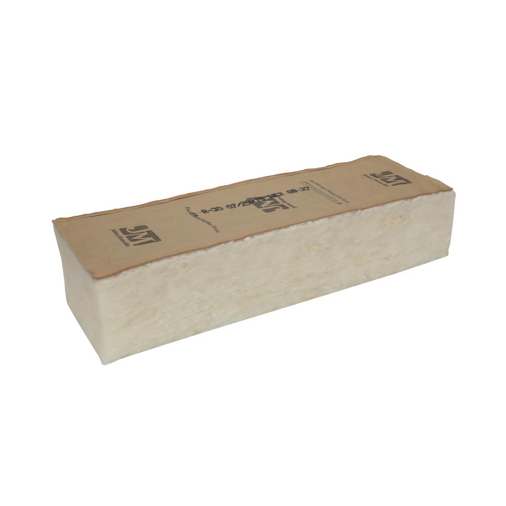 Johns Manville R 30 Kraft Faced Fiberglass Insulation Batt 16 In X 48 In K1242 The Home Depot