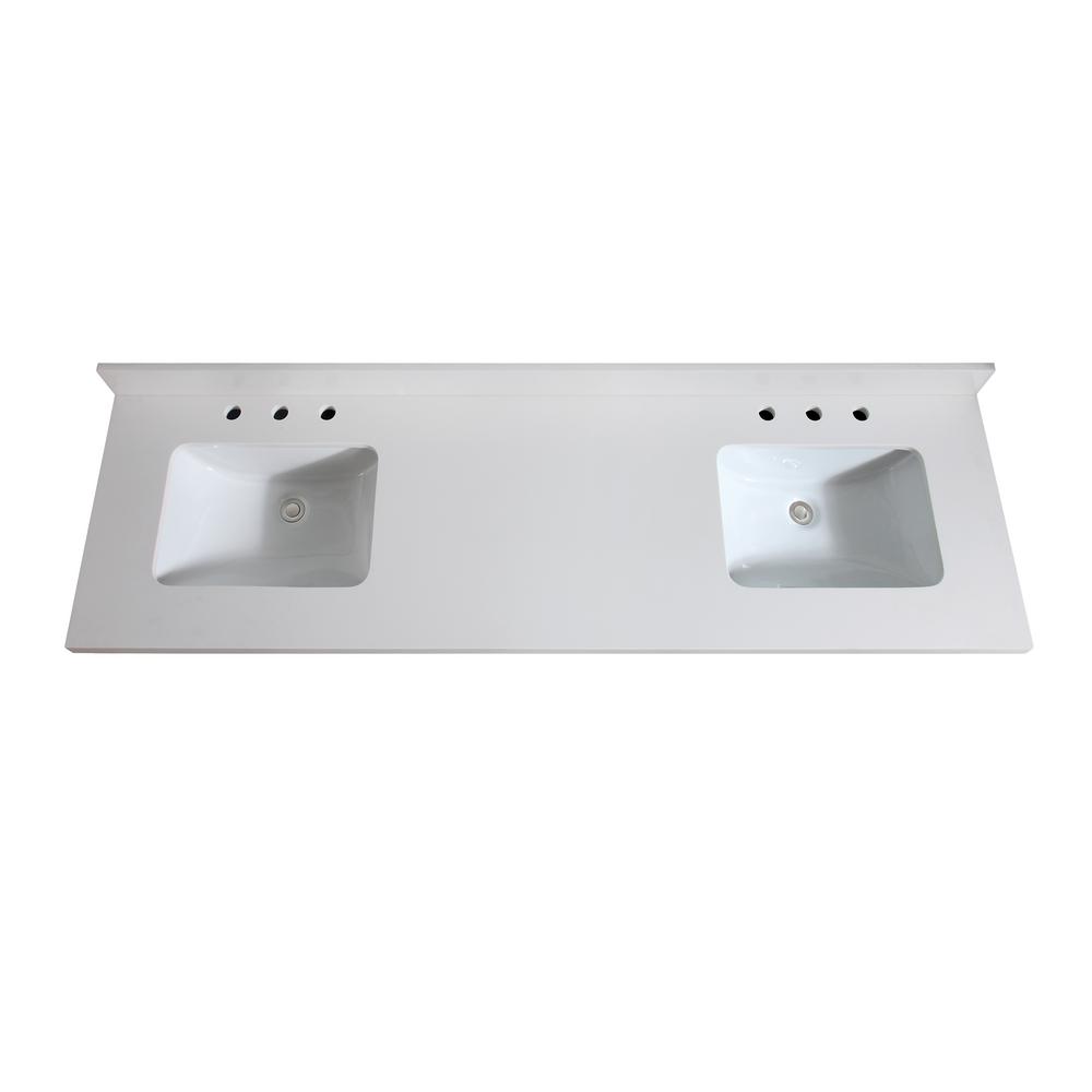 Double Sink - Vanity Tops - Bathroom Vanities - The Home Depot