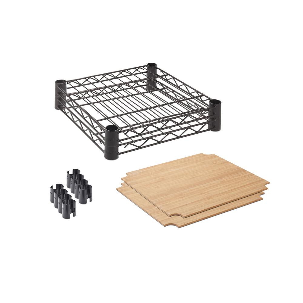 TRINITY 14 in. D x 14 in. W x 1 in. H Bronze Steel Wire Closet