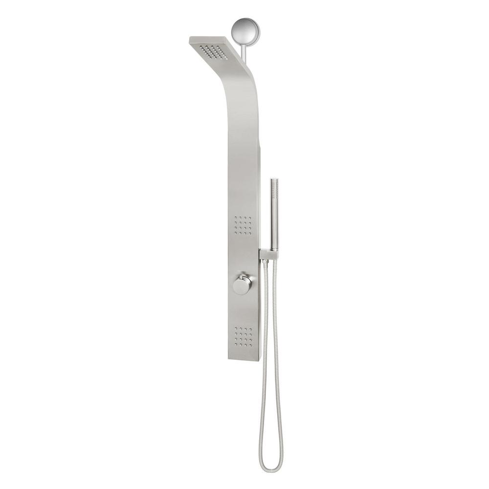 Vigo Leo 2 Jet Retrofit Shower Panel System With Rain Head And Hand Vigo Leo 2 Jet Retrofit Shower Panel System With Rain Head And Hand In