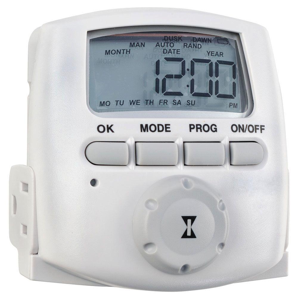 Intermatic 15 Amp Heavy Duty Plug-In Digital Timer-DT620 - The Home Depot