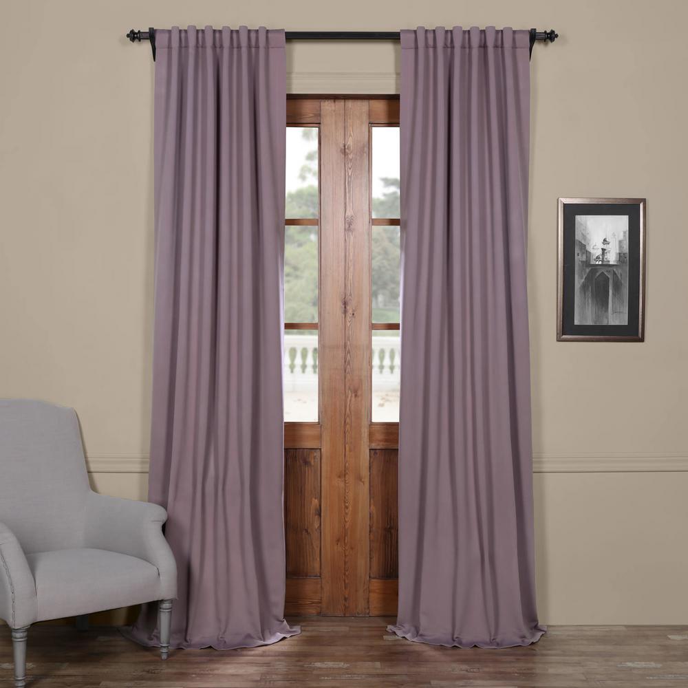 purple blackout curtains short