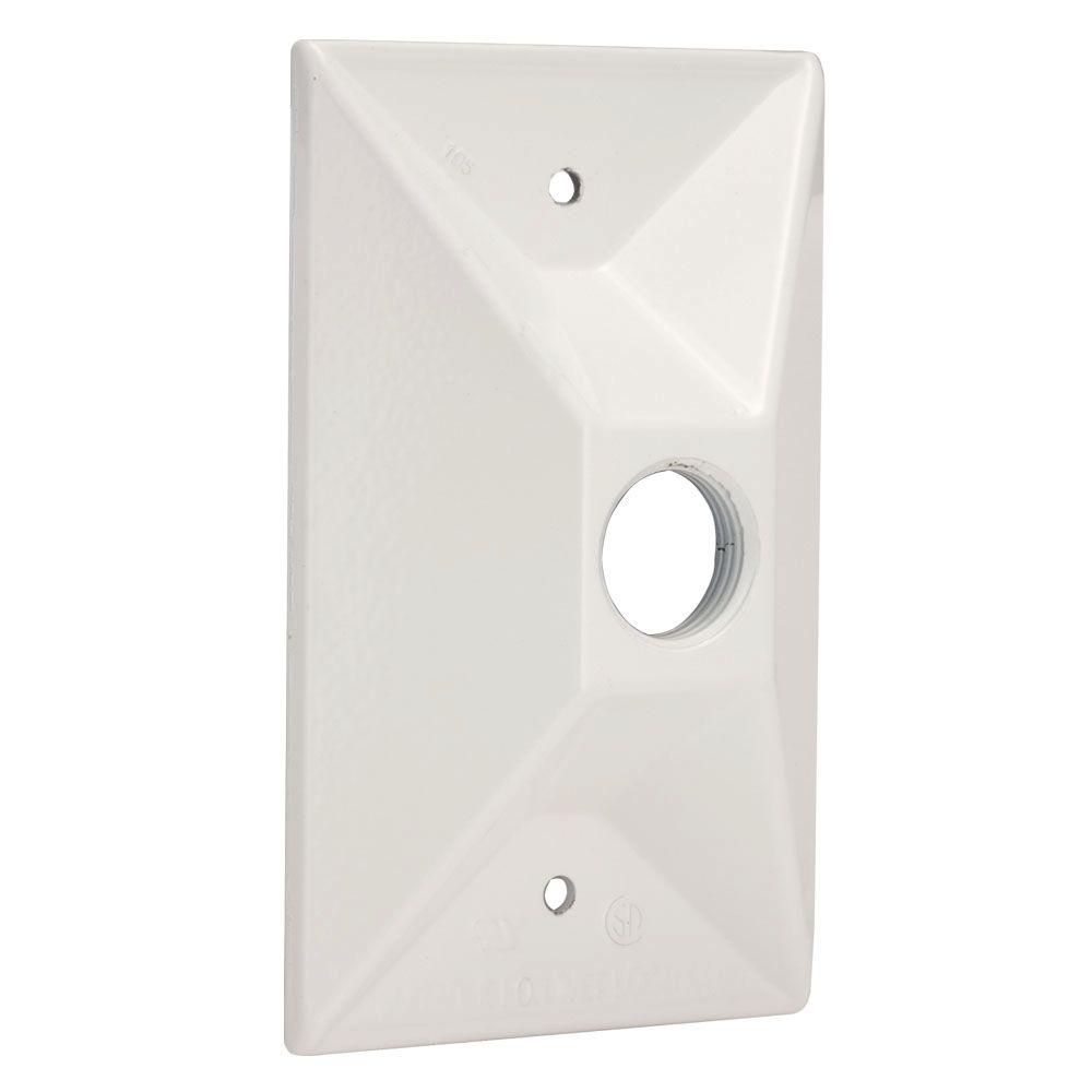 BELL 1 Gang Weatherproof Cluster Cover with One 1/2 in. Outlet-5186-1 ...