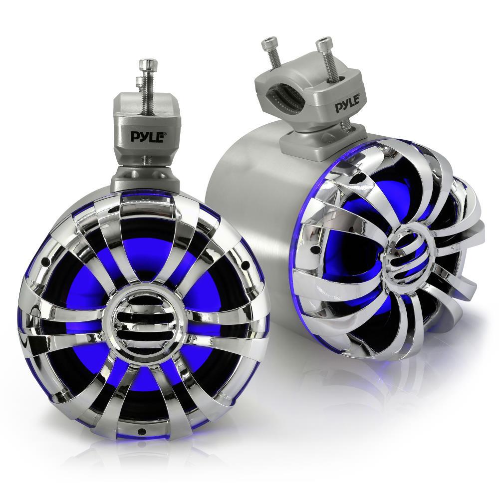 Pyle PLMRWB50L 5.25 Inch 200 Watt Marine Tower Wakeboard Speaker System  Pair