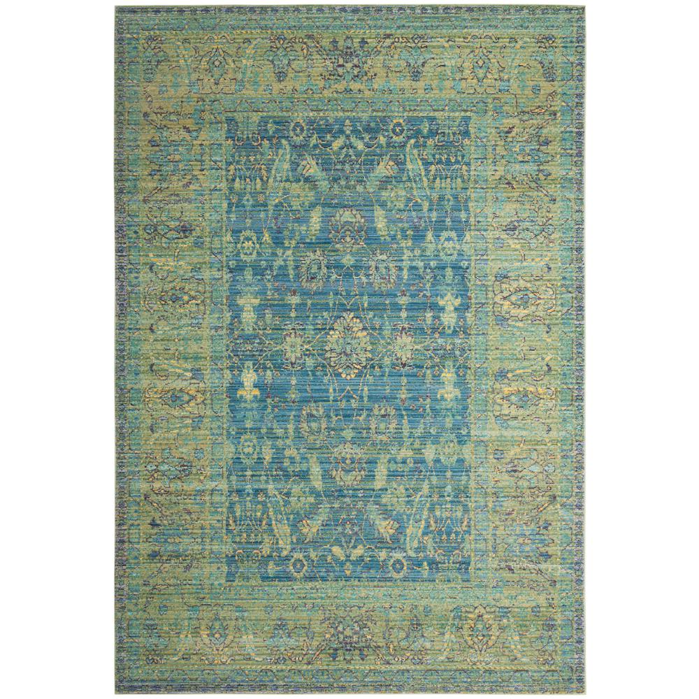 Safavieh Valencia Blue/Multi 5 ft. x 8 ft. Area RugVAL103B5 The