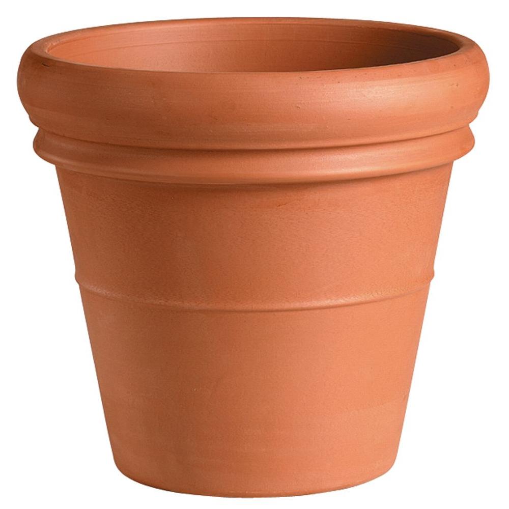 Margo Garden Products 12-1/2 In. Round Terra Cotta Cabral Clay Pot-LE ...