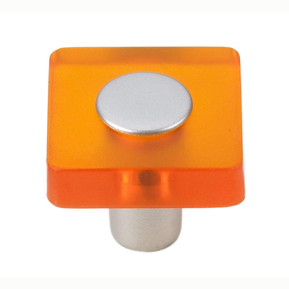 Siro Designs Decco 1 3 16 In Orange Matte Aluminum Square Cabinet