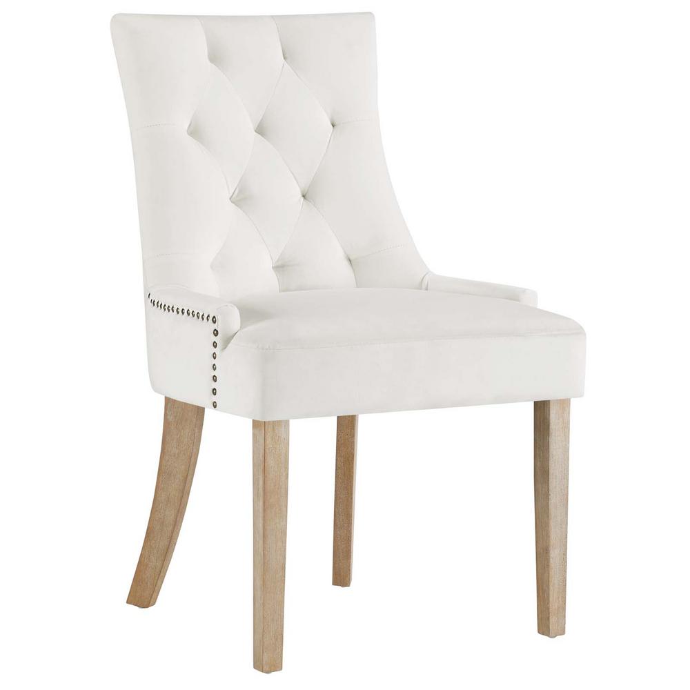 Upholstery Modway White Dining Chairs Kitchen Room Pose Ivory Upholstered Fabric Dining Chair