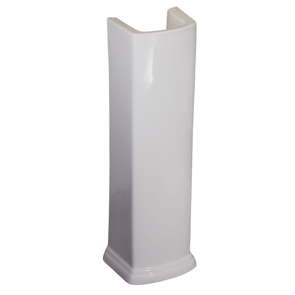 Barclay Washington Pedestal Sink *LEG only*, white