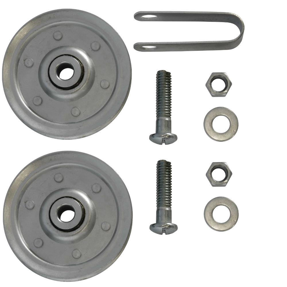 Ideal Security 3 In Garage Door Pulleys With Fork And Bolts 2 Pack